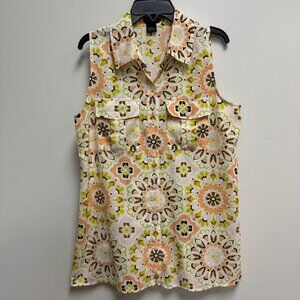 Brand Anne Taylor sleeveless button down women’s size small